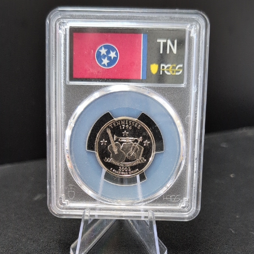 Tennessee State Quarter 2002 in Protective Case